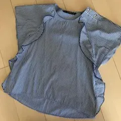 最終値下げ⚫ZARA 美品 ストライプ シャツ ブラウス xs/S～M