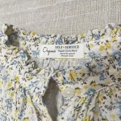美品☆ オーガニックコットン　小花柄　長袖シャツのサムネイル