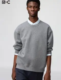 UNIQLO オーバーサイズスウェットシャツ XS グレー
