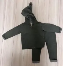 H&M フード付きトレーナー 92cm グレー