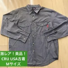 【激レア】90s 美品クルー★cru USA製古着 サーフブランド　Mサイズ