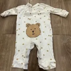 GAP くま ロンパース 白 60