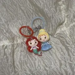 ディズニー めじるしアクセサリー アリエル シンデレラ 2個セット ミニチャーム