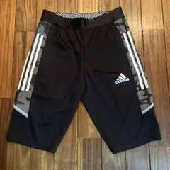 【最終価格】 adidas ブラック ハーフパンツ［サイズ：Ｌ］