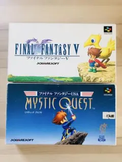 スーパーファミコン SFC ファイナルファンタジーⅤ USA 箱説付 2本セット