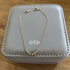 ete K18 YG Grain グレイン ブレスレット - メルカリ