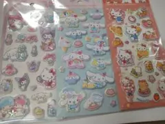 ハローキティ シナモロール マイメロディ マシュマロステッカー３点