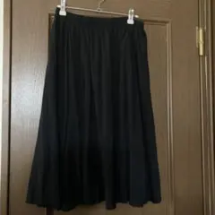 GU プリーツスカート ブラック M