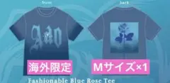 Lサイズ ado 海外限定　Tシャツ ファッショナブルブルーローズ