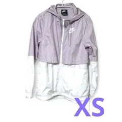 値下げ✨️NIKE フード付きウインドブレーカー ラベンダー×ホワイト 小さめ