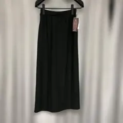 新品ストライプナローロングスカートMウエストゴム