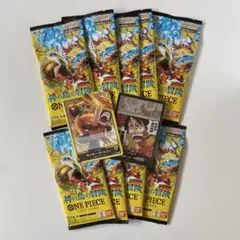 G W特価！ワンピースカードゲーム　神の島の冒険9パック おまけ付き