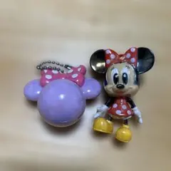 ミニーマウス キーホルダー　2個セット　ゆらゆらキーホルダー