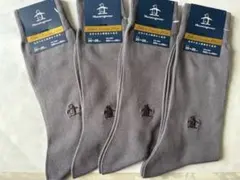 マンシングウェア メンズソックス　4足　光沢のある綿素材を使用　　25〜26cm