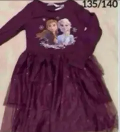 ☆新品☆H&M アナと雪の女王♡チュールスカートワンピース♡135/140 ②