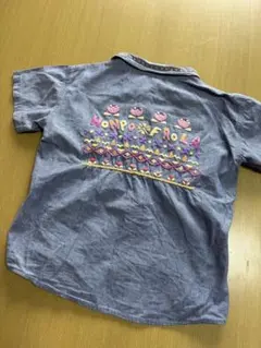 刺繍半袖シャツ 女の子　120cm
