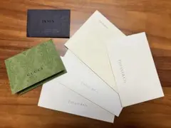 ティファニー　グッチ　プラダ　封筒6枚セット　メッセージカードを入れてギフト用に