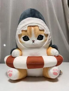 mofusand サメにゃん・シャチにゃんBIGぬいぐるみ〜浮き輪でエンジョイ〜のサムネイル