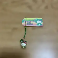 ご当地キティ　筑波山バージョン　根付けストラップ　かえる　茨城限定　レア