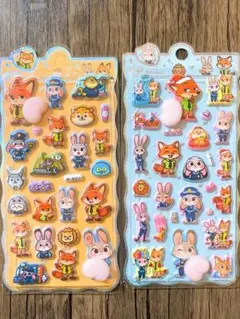 ズートピア おしりぷにぷにシール2枚セット