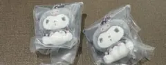 サンリオ ふわふわフロッキーマスコット ガチャガチャ クロミ 2個セット