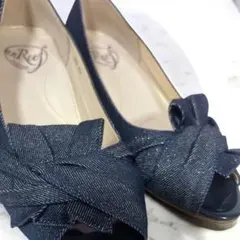 【未使用】unReef アンリーフ　オープントゥ パンプス
