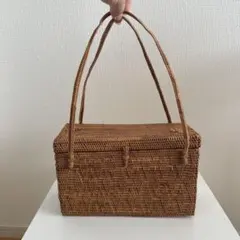 カゴバック　アタ編みのサムネイル