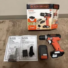 （未使用品訳あり）　ブラックアンドデッカー　コードレスドリルドライバー　BDCDD186K その他セット