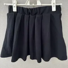 FUN/F/フリーサイズ/ブラック/黒 フレアスカート プリーツデザイン