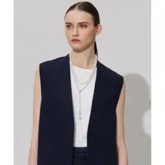 YULLUM 完売品 シルバーカラー スライドボール ロングネックレス 