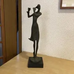 得能節朗「翔」ブロンズ像 女性像 オブジェ 銅製 得能節朗「翔」ブロンズ像 女性像 オブジェ 銅製 - メルカリ