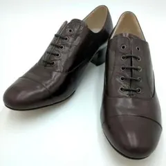 極美品　新品・未使用　マーガレットハウエルアイディア　レースアップ　革靴のサムネイル
