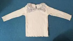 4月中取り下げ予定◆リボン襟付きTシャツ 80cm