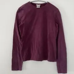 OLD NAVY 【S】長袖カットソー バーガンディ 無地 シンプル カジュアル