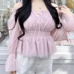 INGNI チュールオフショルブラウスのサムネイル