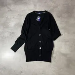 新品　国内正規　バーバリーブルーレーベル　カーディガン　ブラック　38(M)のサムネイル
