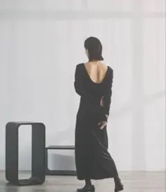 新品未使用 HANNE」 長袖ワンピース FREEレディース ブラック