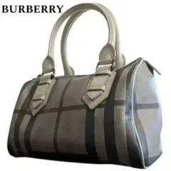 良品 BURBERRY ハンドバッグスモークドチェック ノバチェック レディースのサムネイル