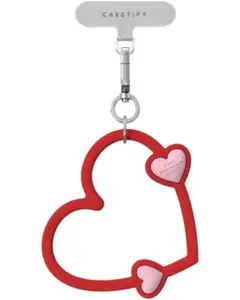 【新品】CASETiFY ハート型ブレスレット スマホストラップ レッドロマンス