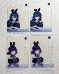 学園アイドルマスター GIGO クリアカード 月村手毬 秦谷美鈴 4枚まとめ売り