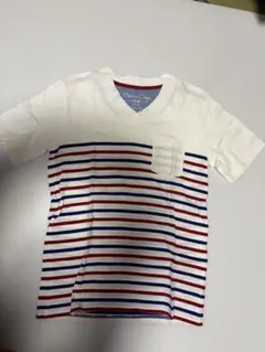 NANO UNIVERSE ストライプ Vネック Tシャツ