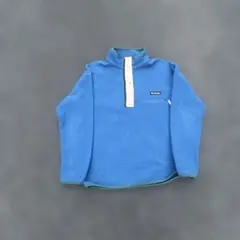 Columbia フリースジャケット 青　スナップt
