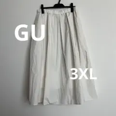 【GU】タックフレアカラーミディスカート