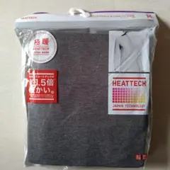 ②ユニクロ　HEATTECH 極暖 タートルネック T メンズ　M　ブラック