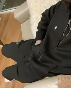 polo ralph lauren ブラック パーカー 現行 swag