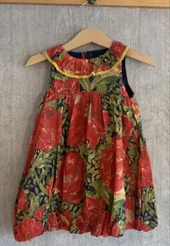 SENSE OF WONDERリバティ柄ワンピース80