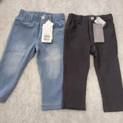 新品 アンパサンド 110 7分丈 ストレッチ パンツ2色