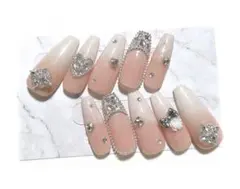 ベイビーブーマー ネイルチップ ワンホン スナ系 埋め尽くし韓国 ガーリー