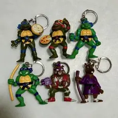 ミュータントニンジャタートルズ キーホルダー6体セット TMNT 忍者タートルズ