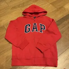 gapkidsギャップキッズ140cm １０歳１１歳赤レッドフードパーカーロゴ入